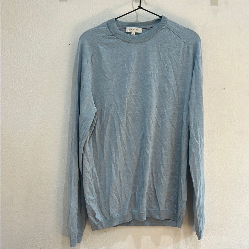 Jack Victor Sky Blue Crewneck Sweater
